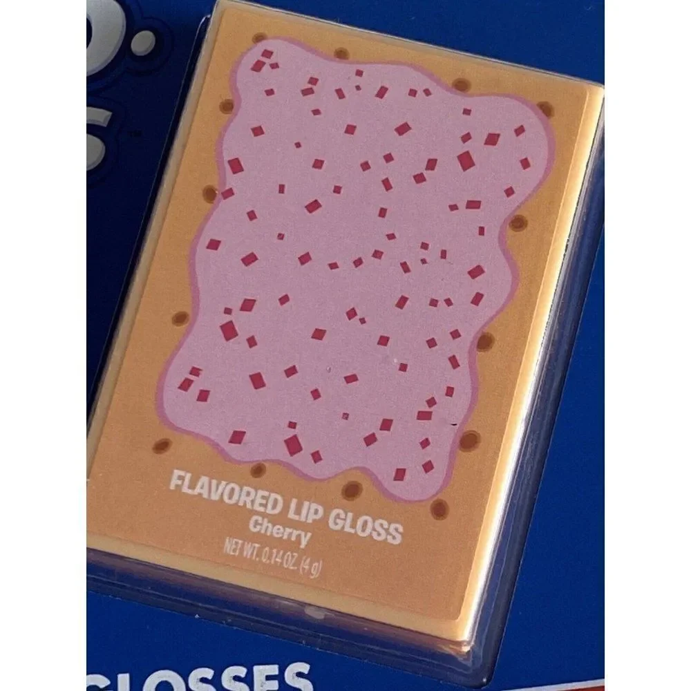 2 Pack Pop Tarts‎ Flavored Lip Gloss Glosses Vanilla Milkshake And Cherry NEW
